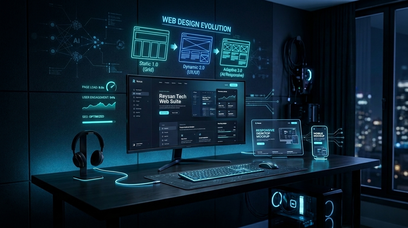 Evolucion de Reysan Tech diseno web de alto rendimiento IA y comunidad de negocios en Panama